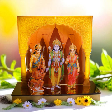 Acrylic Led Neon Ram Darbar with Stand