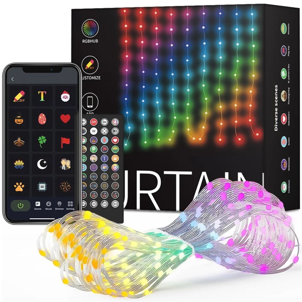 LED Curtain Lights, 1 to 3 Meter size