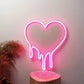 Melting Heart LED Neon Sign Board