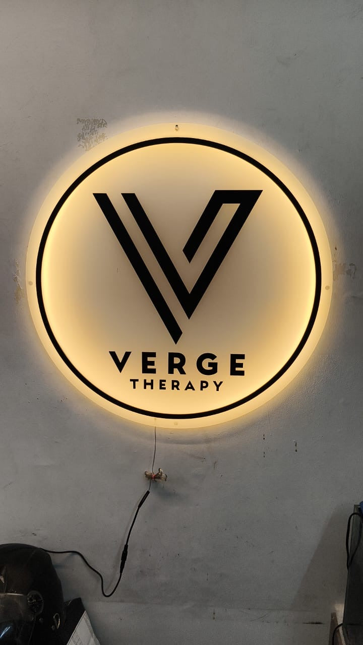 Customizable Backlit Acrylic Sign for Business and Home