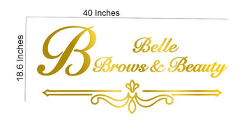 Belle Golden Acrylic letters