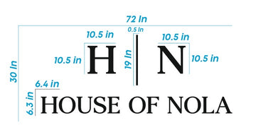 Black Matt Letters 9.5 mm thickness