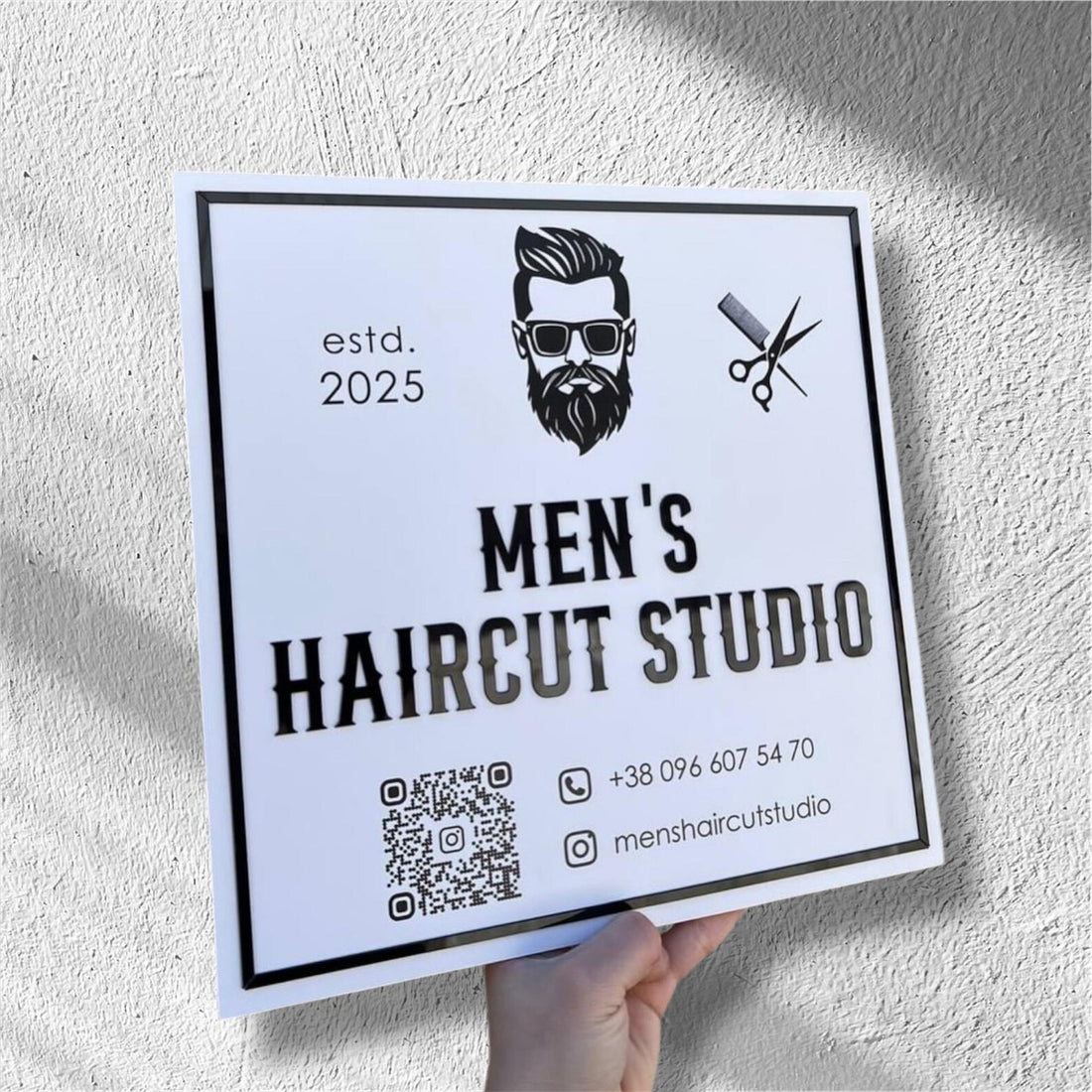 Aesthetic social media display SIGN