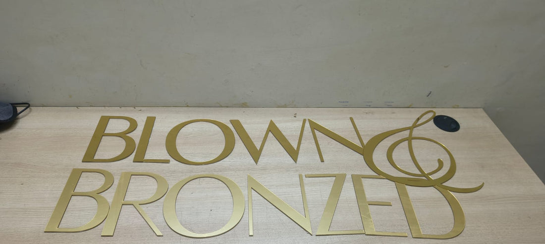 Acrylic letters in gold 40 inch’s