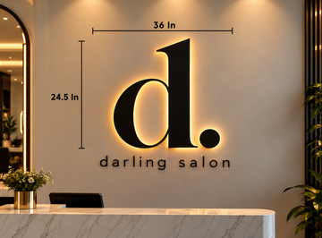 D darling 36 inches sign
