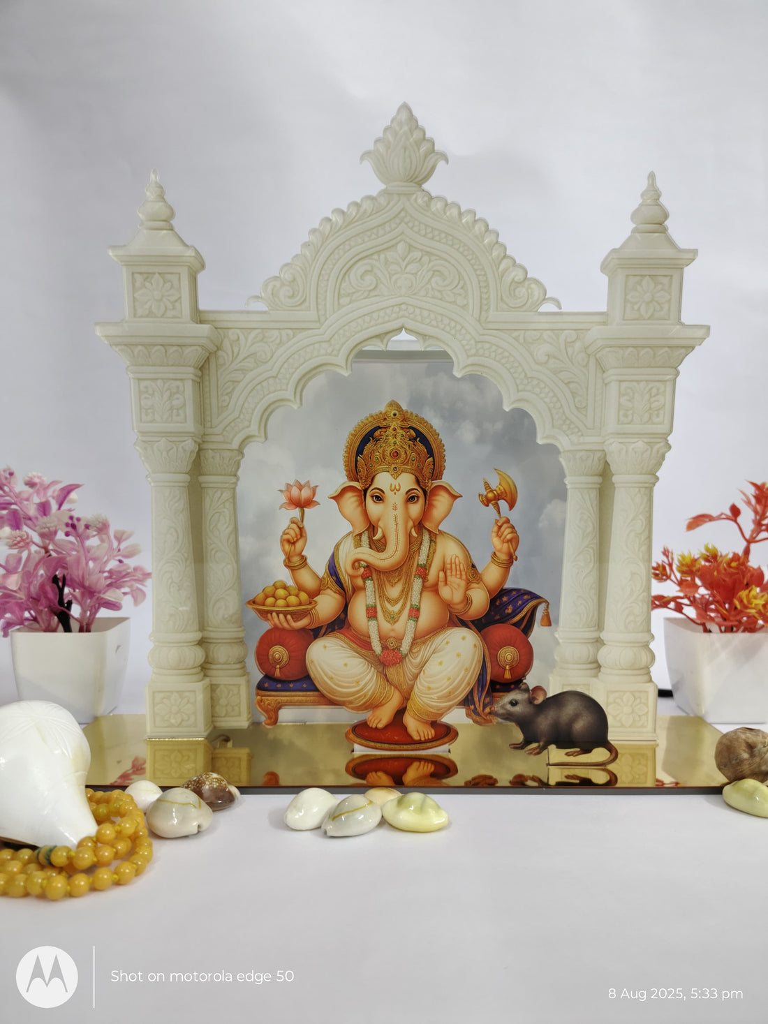 Acrylic Led Neon Ganesh Ji Temple