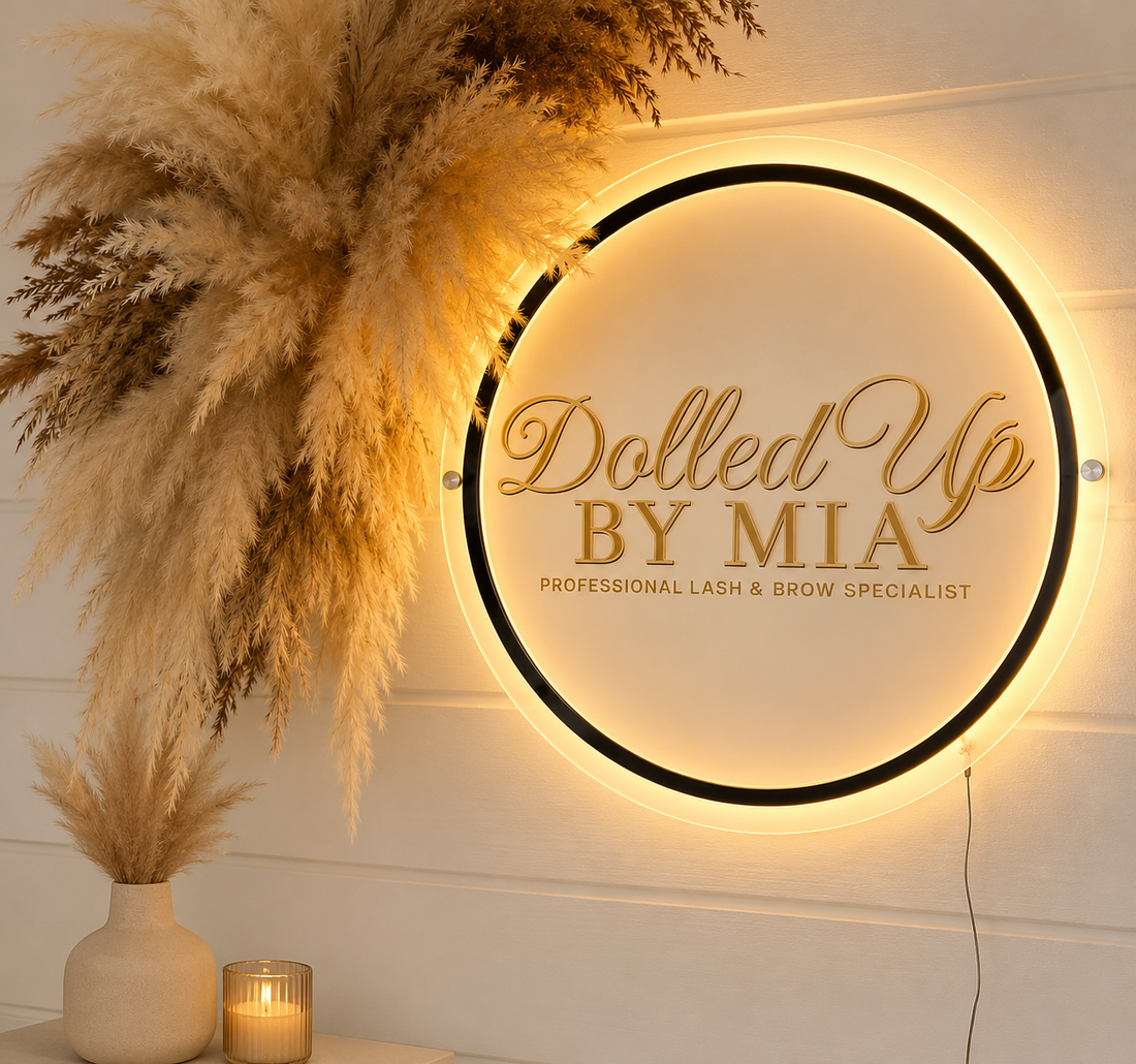Custom Backlit Acrylic Business Sign – LED Signage