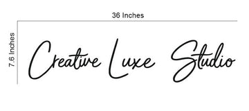 Black acrylic letters