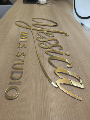 24 inch’s Golden letters