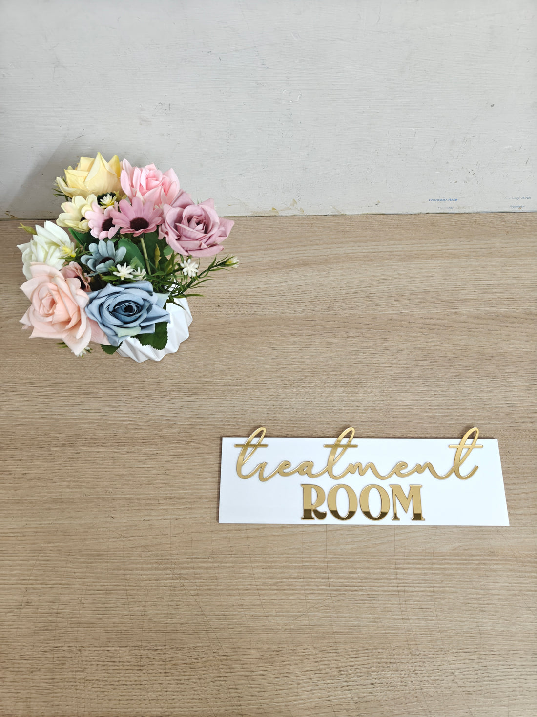Treatment Room Acrylic Sign | 12x5 Inch Clinic & Beauty Salon Door Sign | Spa Treatment Room Wall Sign | Acrylic Room Name Plate
