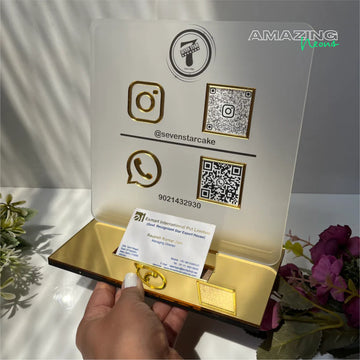 Two Qr Scanner with visiting card holder