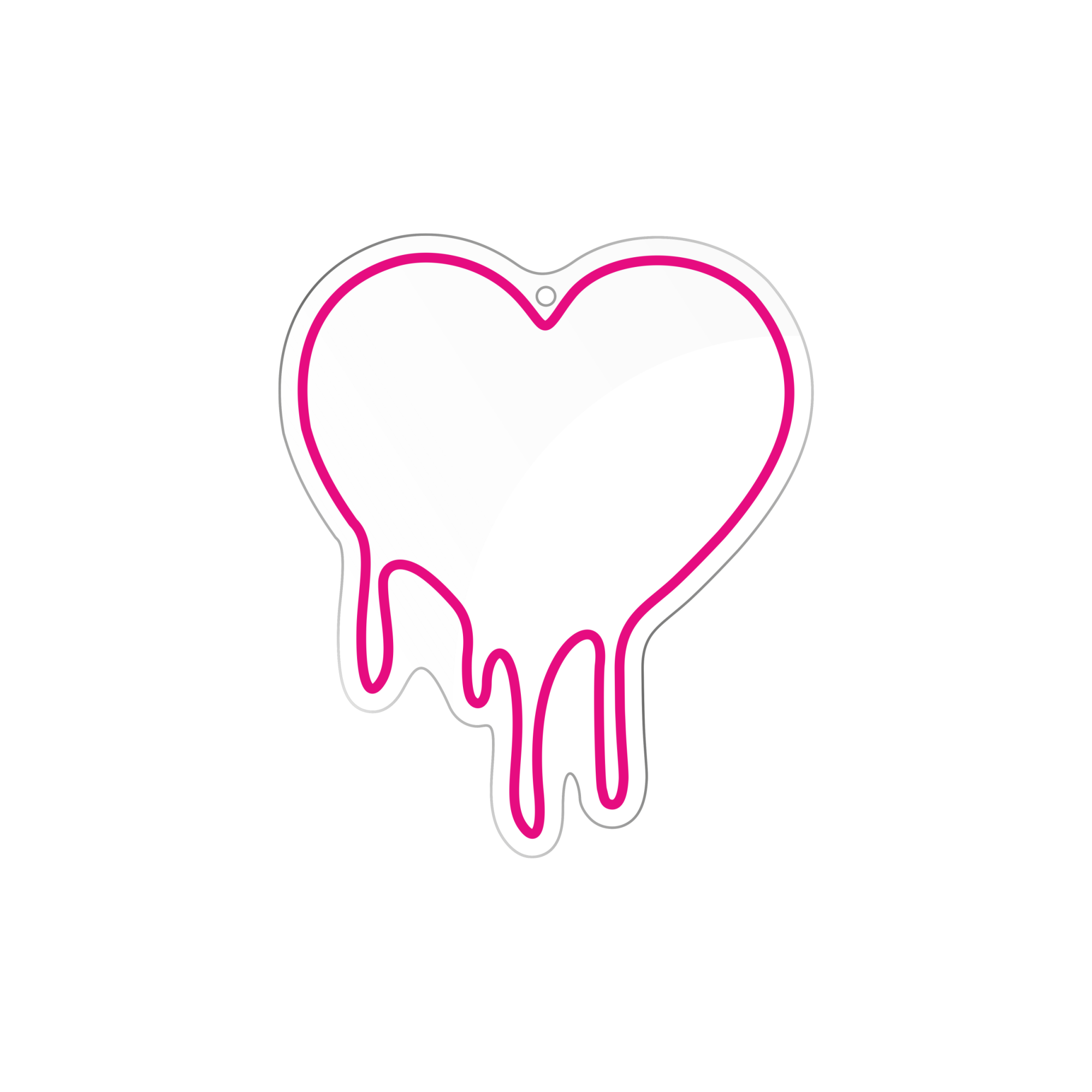 Melting Heart LED Neon Sign Board