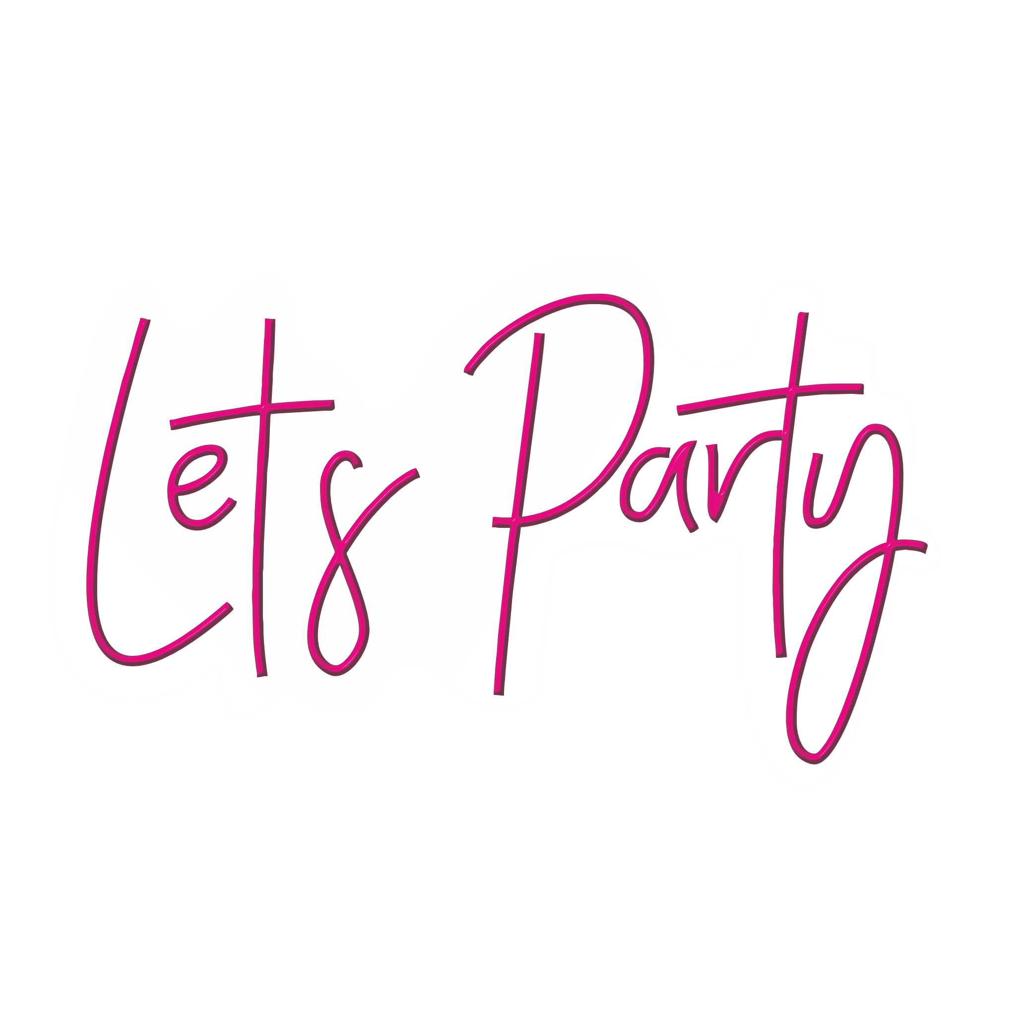 Let's Party LED Neon Sign