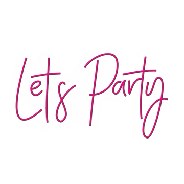 Let's Party LED Neon Sign