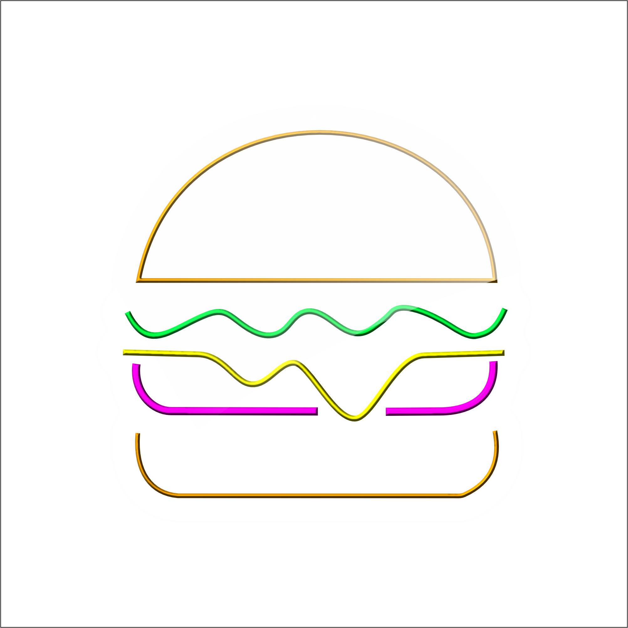 Burger LED Neon Sign