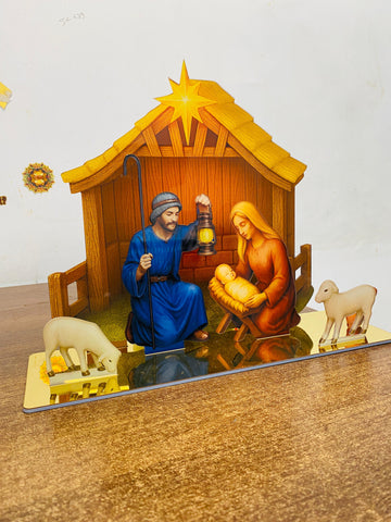 Christmas Nativity Scene Holiday Figurine Religious Christmas Decor Gift
