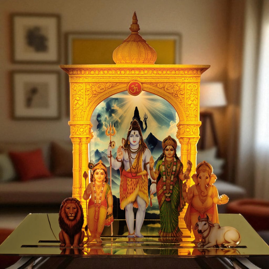 Acrylic Led Neon Shiv Pariwa