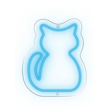 CAt Neon Sign Board