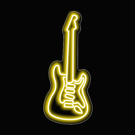 Guitar LED Neon Sign