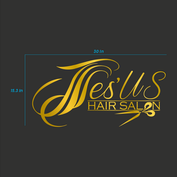 Acrylic "Jesus" Sign — Custom Religious Wall Decor