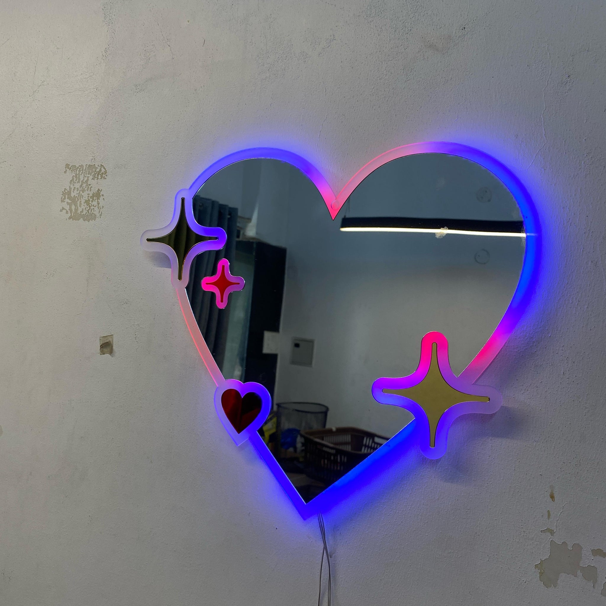 Flower Heart Neon Sign
