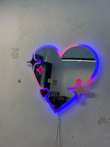 Flower Heart Neon Sign