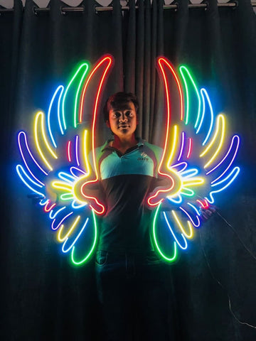 Multicolor Angel Wings