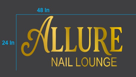 Acrylic light letters - allure
