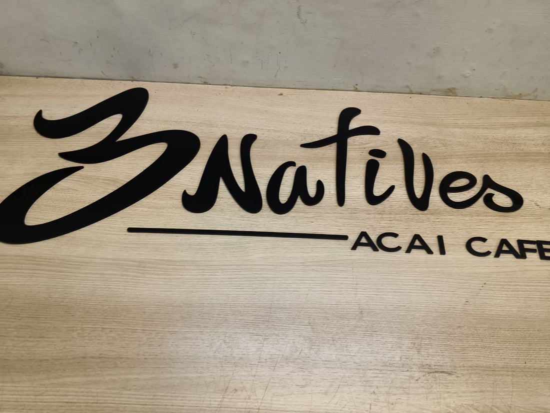 Black Acrylic Letter