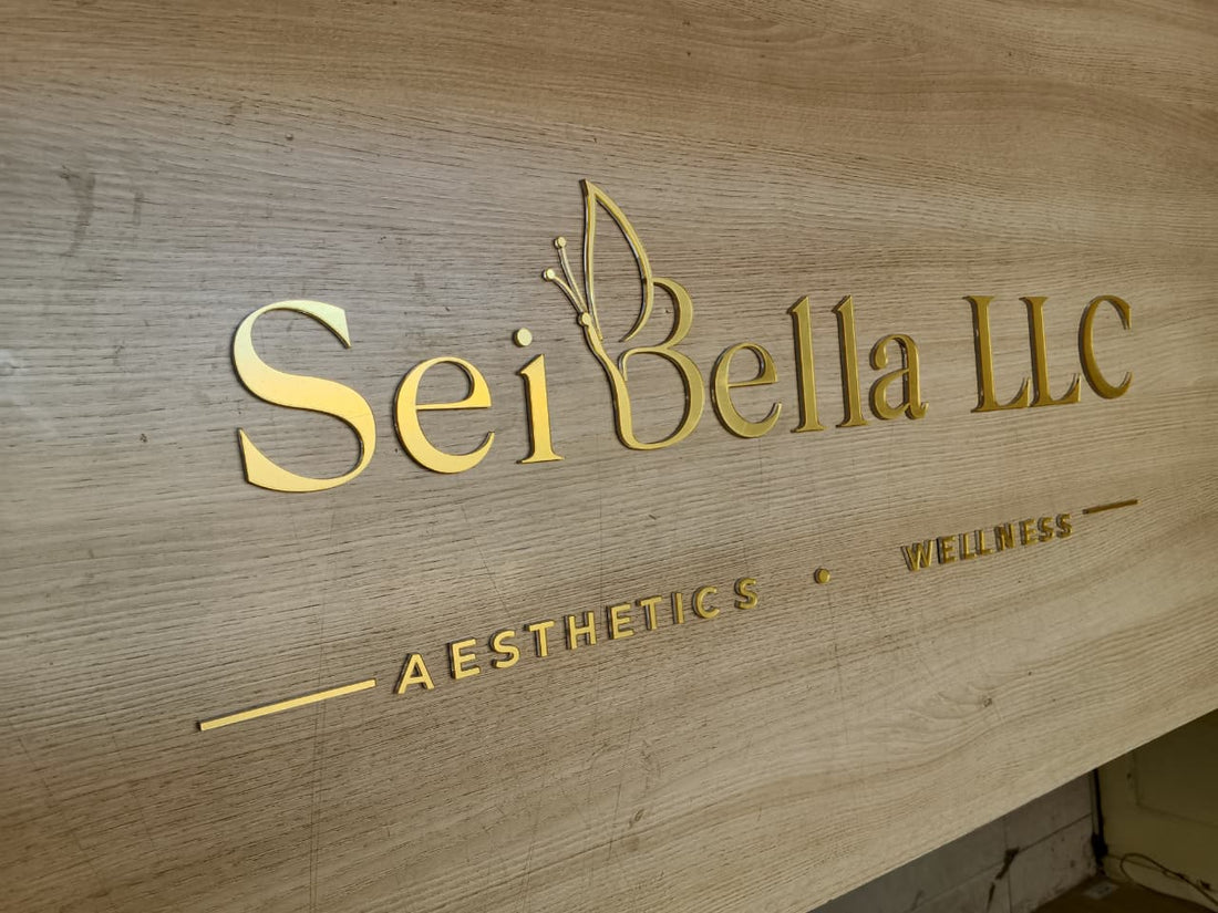 Golden Acrylic letters