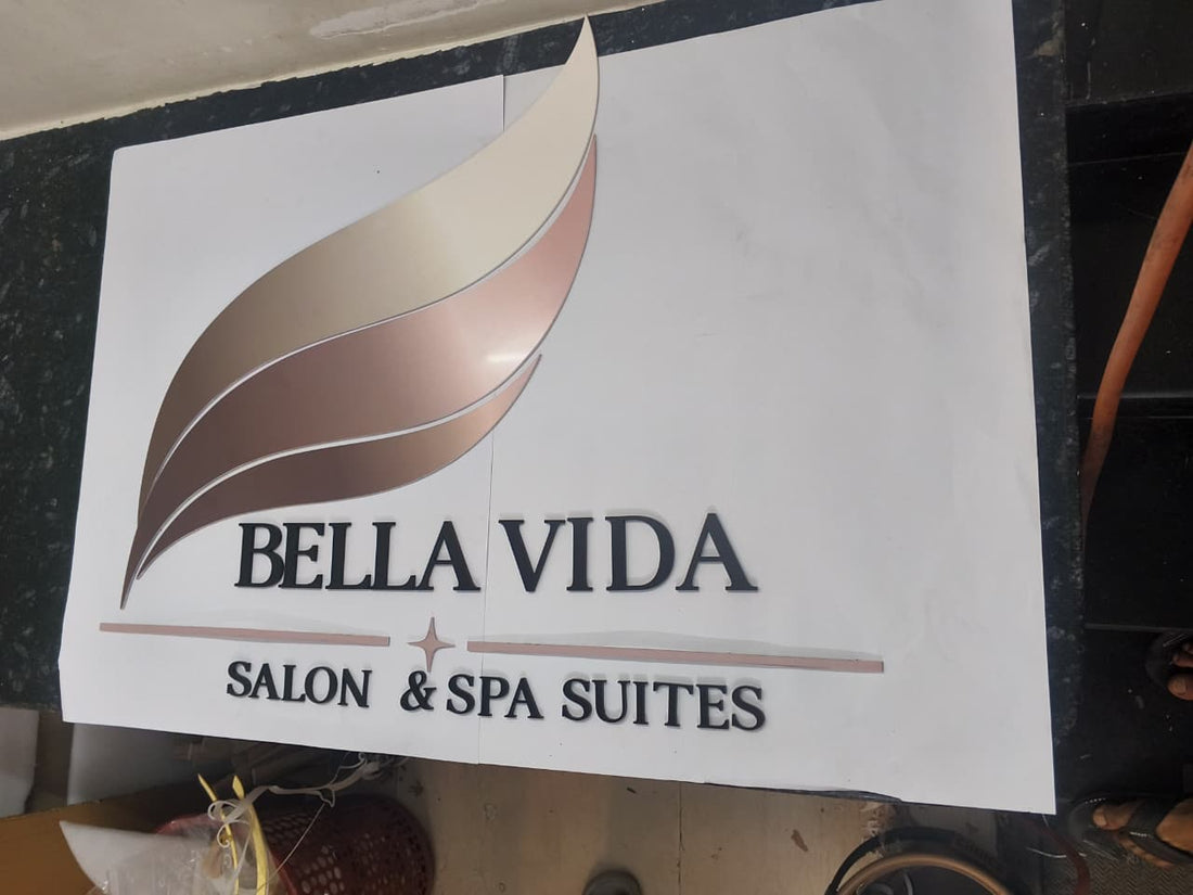 Same color acrylic letters