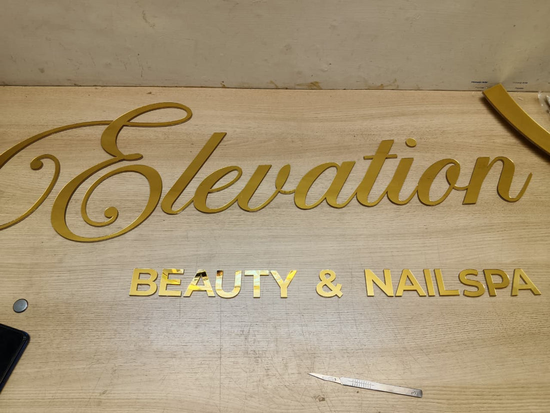 Golden letters