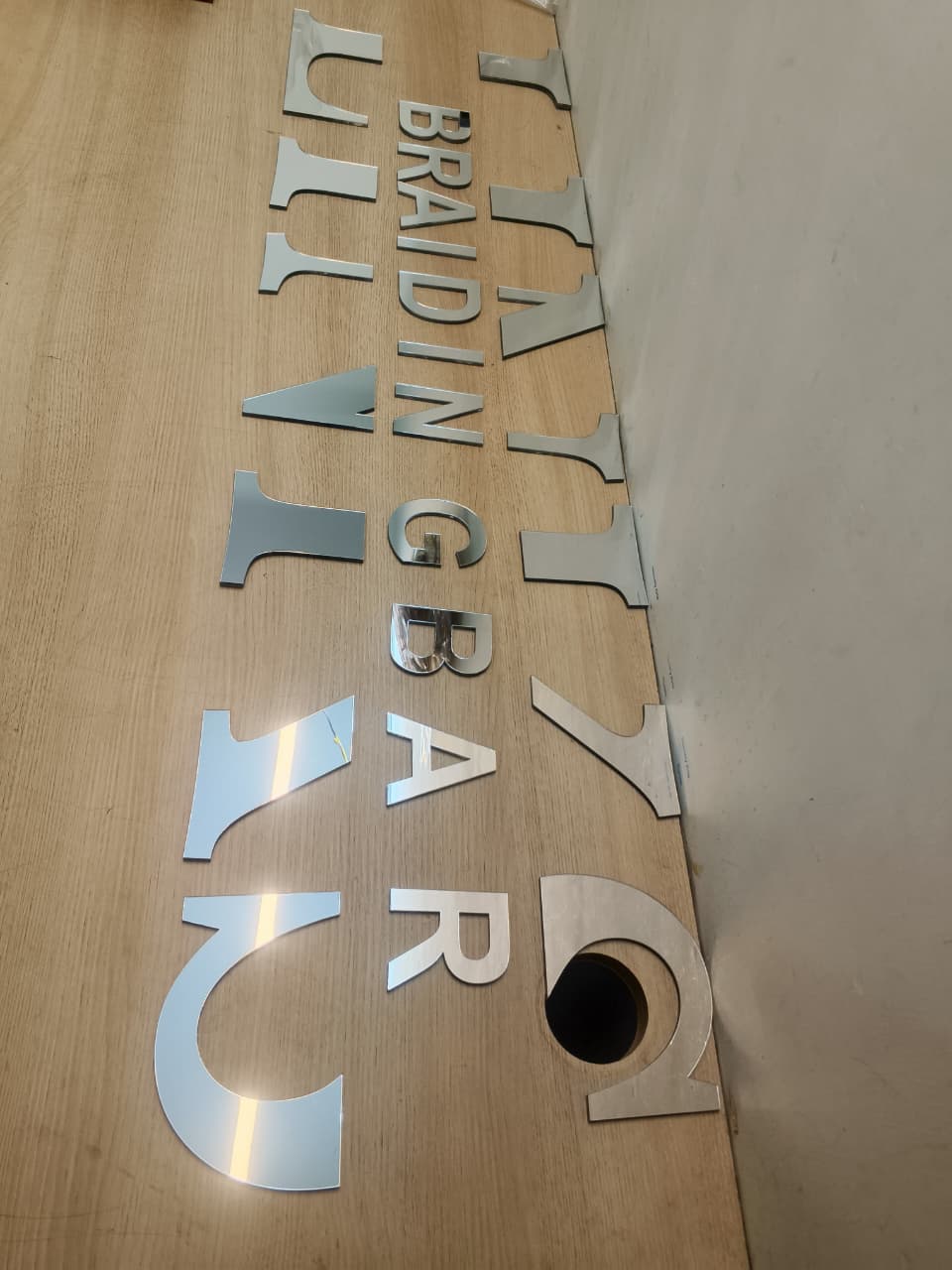 Acrylic letters